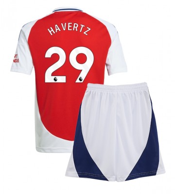 Arsenal Kai Havertz #29 Primera Equipación Niños 2024-25 Manga Corta (+ Pantalones cortos)